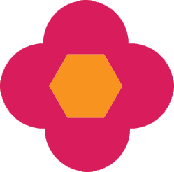 permelia flower logo icon
